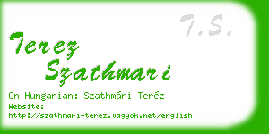 terez szathmari business card