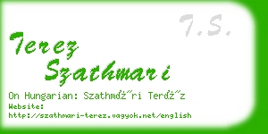 terez szathmari business card